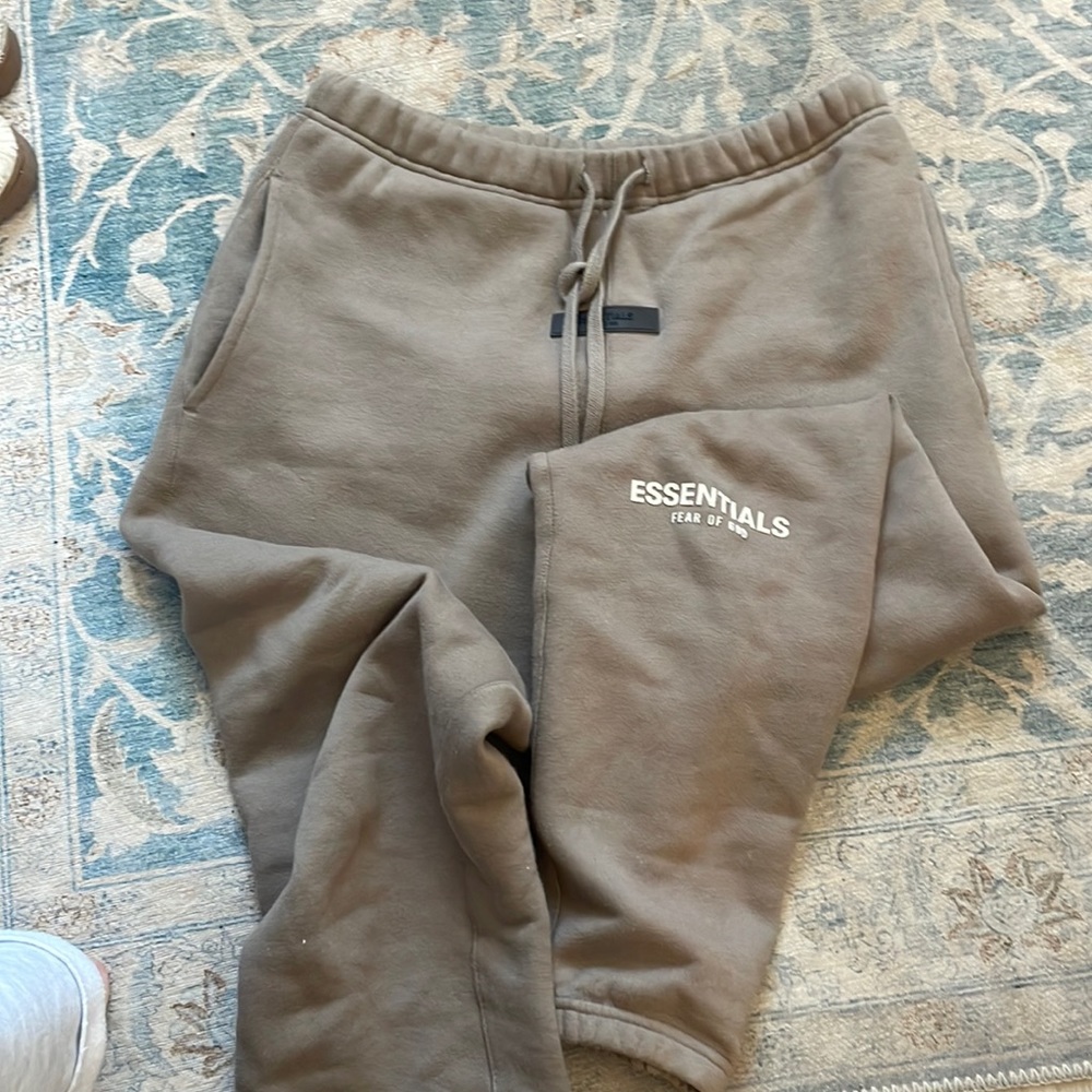 Brown essentials sweatpants